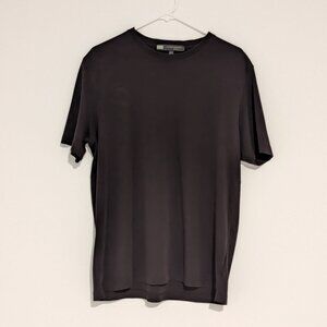 Robert Barakett Men's Dark Brown Crew Neck Short Sleeve‎ Shirt sz L